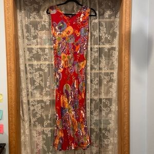 Vintage colorful slip dress